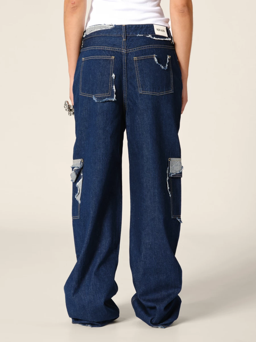 Jeans Blu 'Palmir' a gamba dritta effetto rovinato