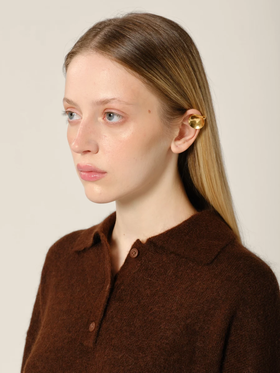 Gold-plated 'Eclipse' Ear Cuff