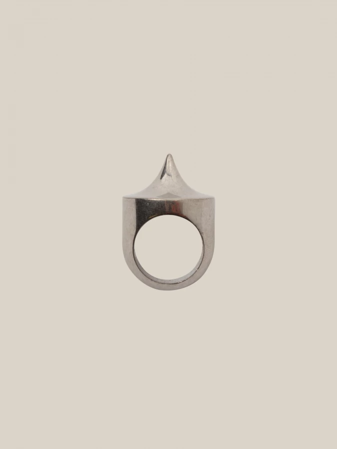 Silver-plated 'Toupie' Ring