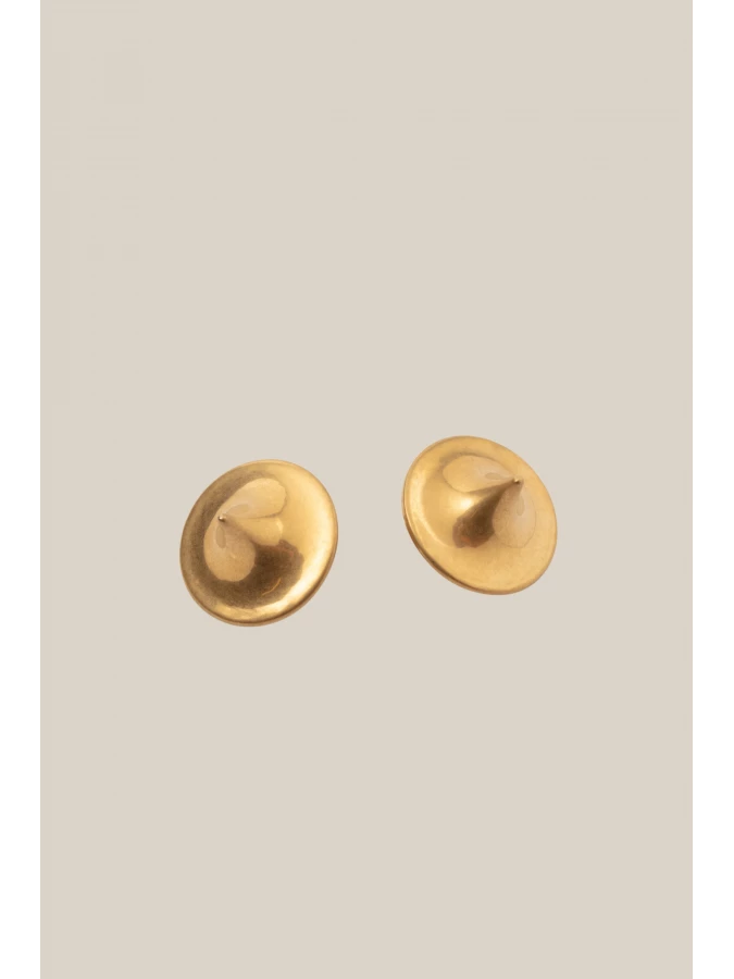 Gold-plated 'Toupie' Earrings