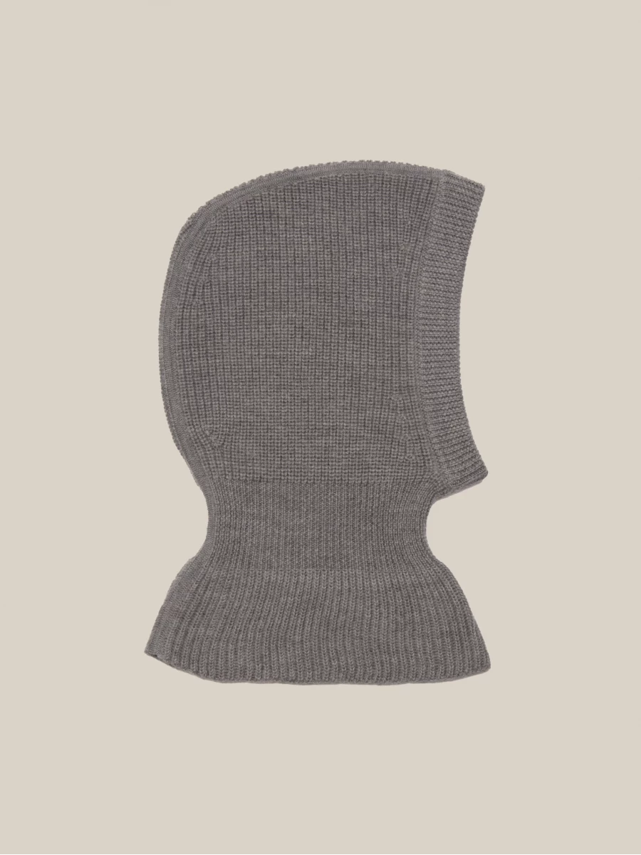 Grey 'Ozzy' Extra-Fine Merino Wool Balaclava