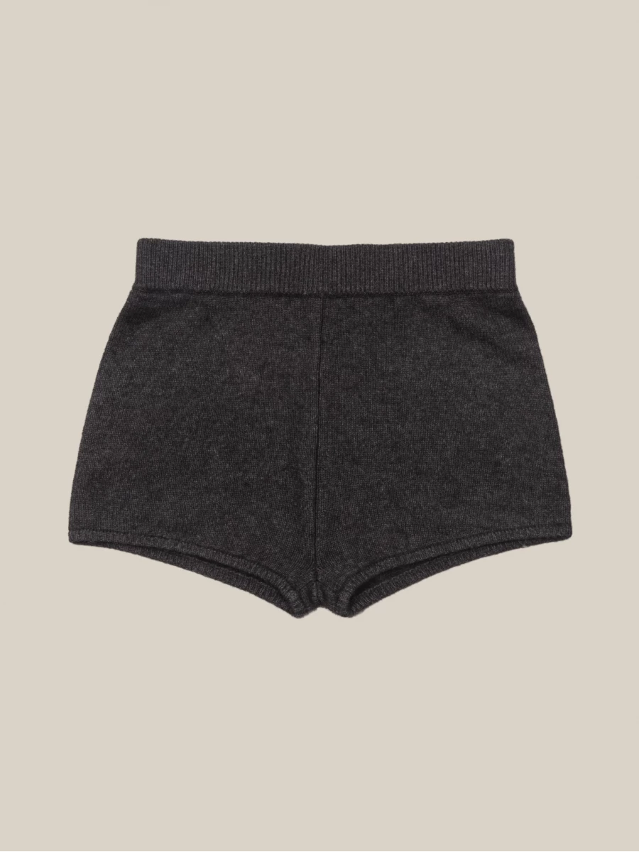 Mini Shorts Grigio Scuro 'Luke' in Raccoon spazzolato