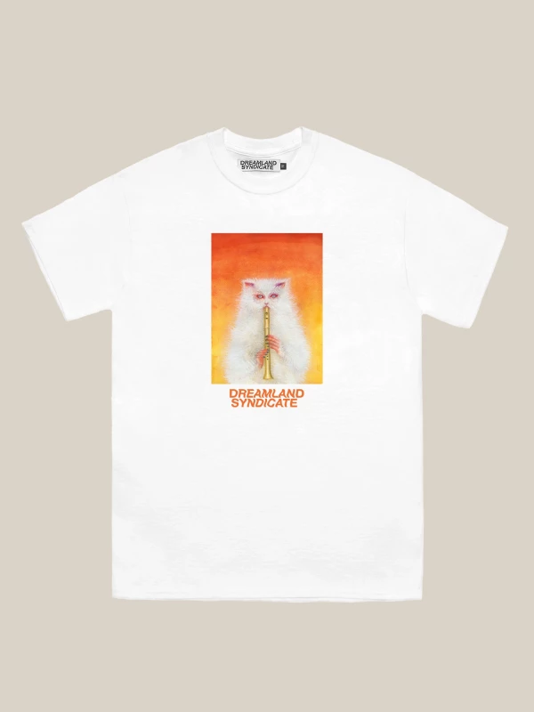 White Printed 'Charmer' T-Shirt