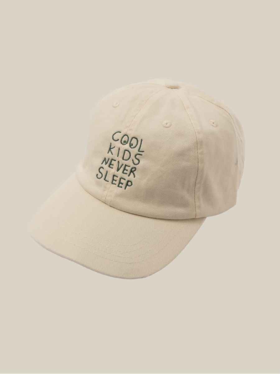 Cappello Avorio 'Cool Kids Never Sleep'