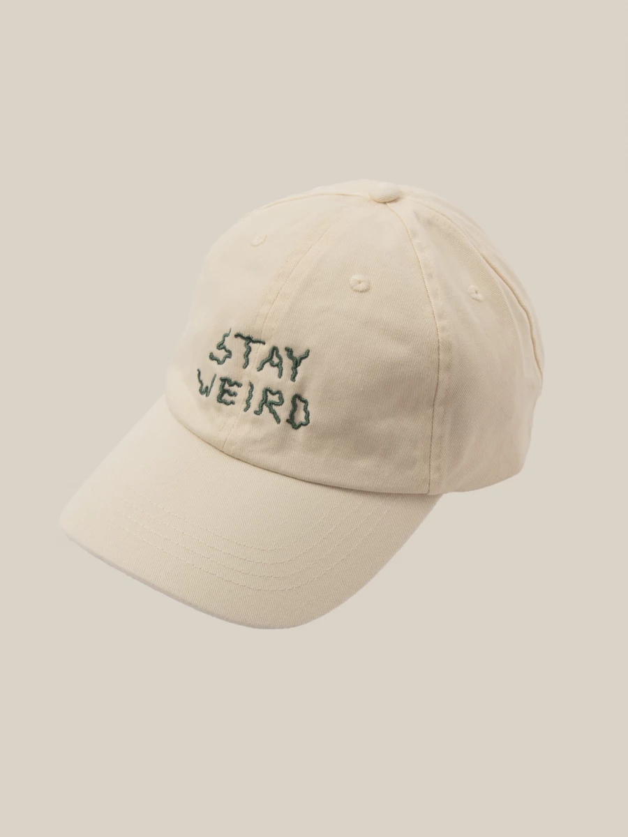 Cappello Avorio 'Stay Weird'