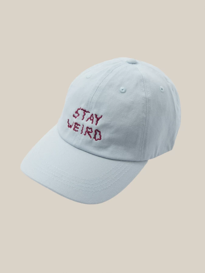 Light Blue 'Stay Weird' Cap