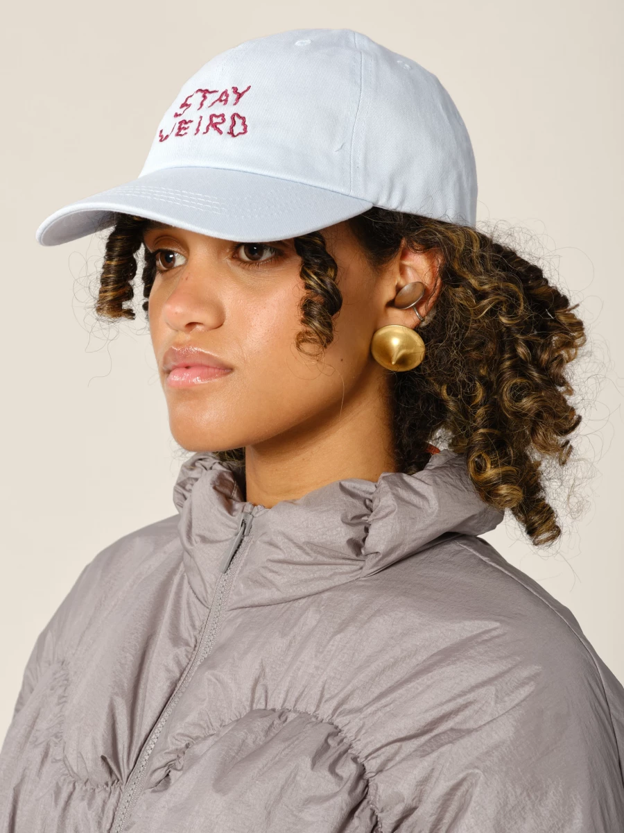 Light Blue 'Stay Weird' Cap