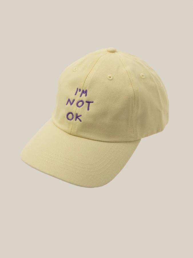 Yellow 'I'm not OK' Cap
