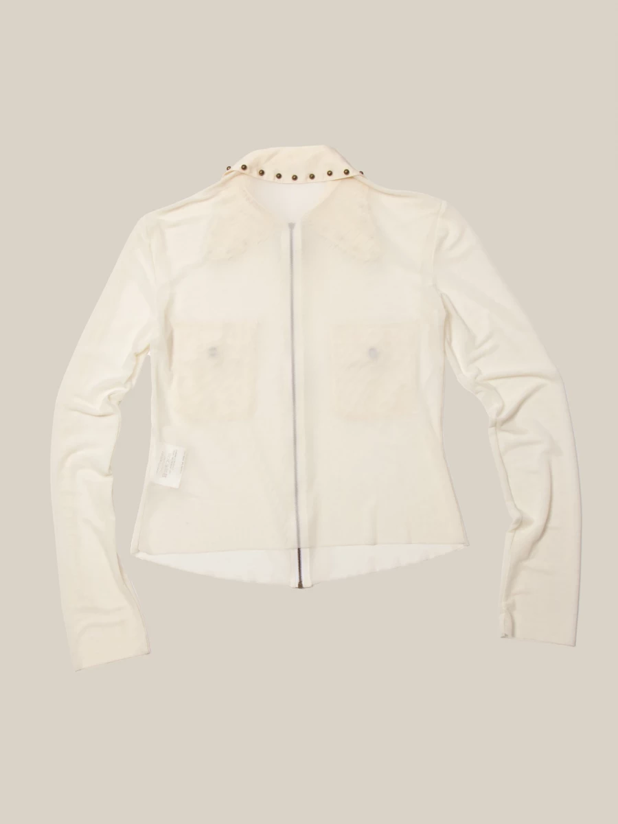 Ivory Zipped Blouse