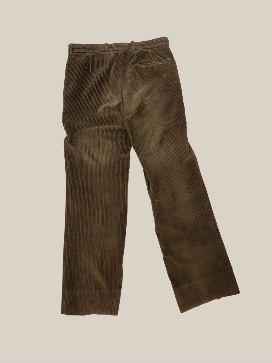 Pantaloni Verde Oliva in velluto a costine