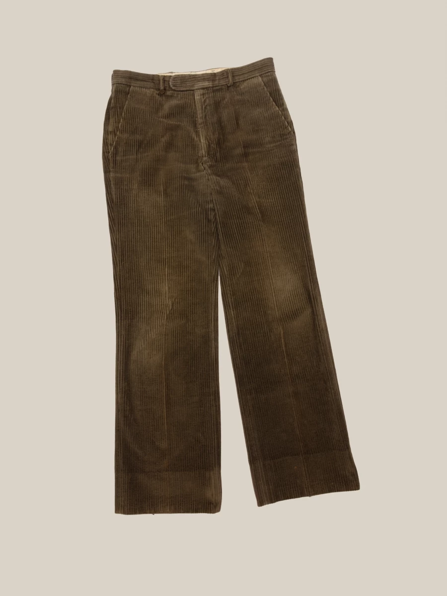 Olive Green Corduroy Trousers