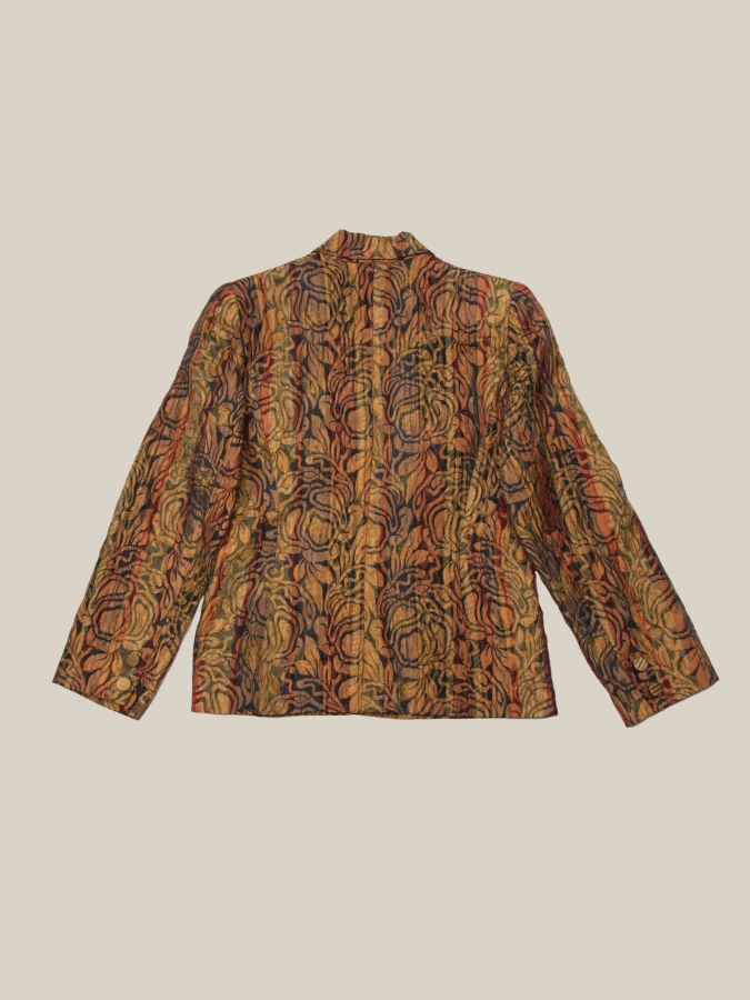 Blazer Vintage con motivo astratto multicolore