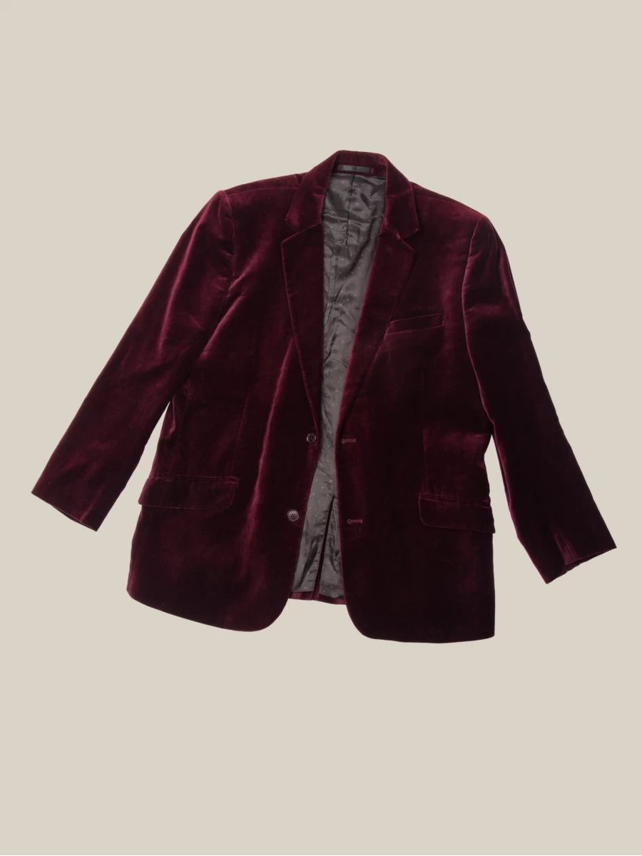 Blazer Bordeaux Vintage in velluto