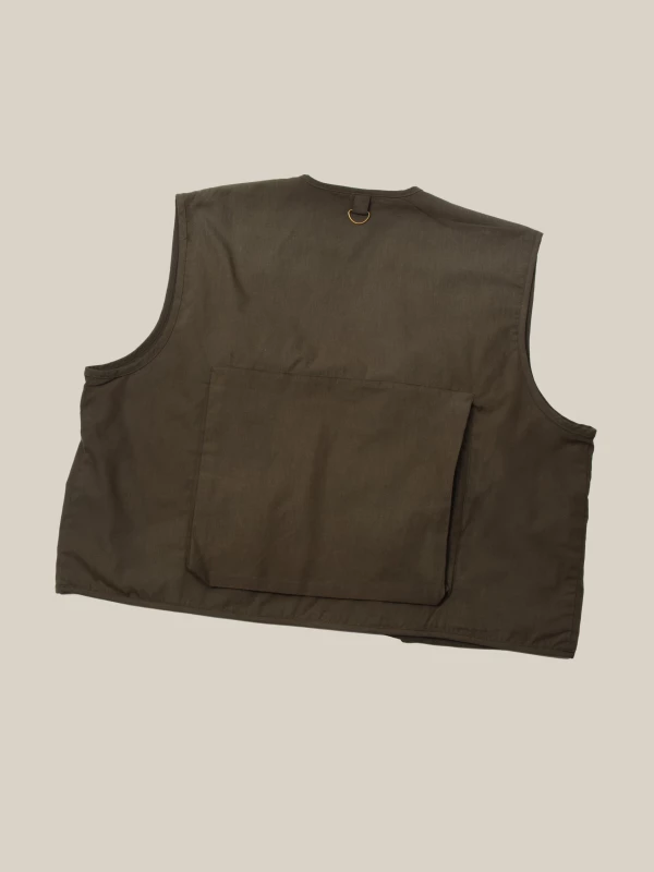 Olive Green Vintage Cargo Vest 2