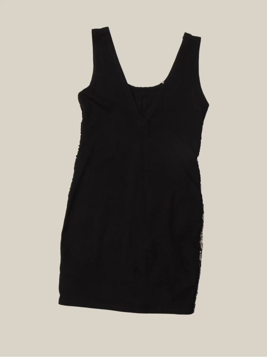 Mini Abito di paillettes argento