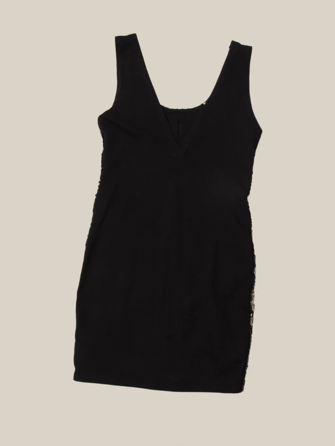 Mini Abito di paillettes argento