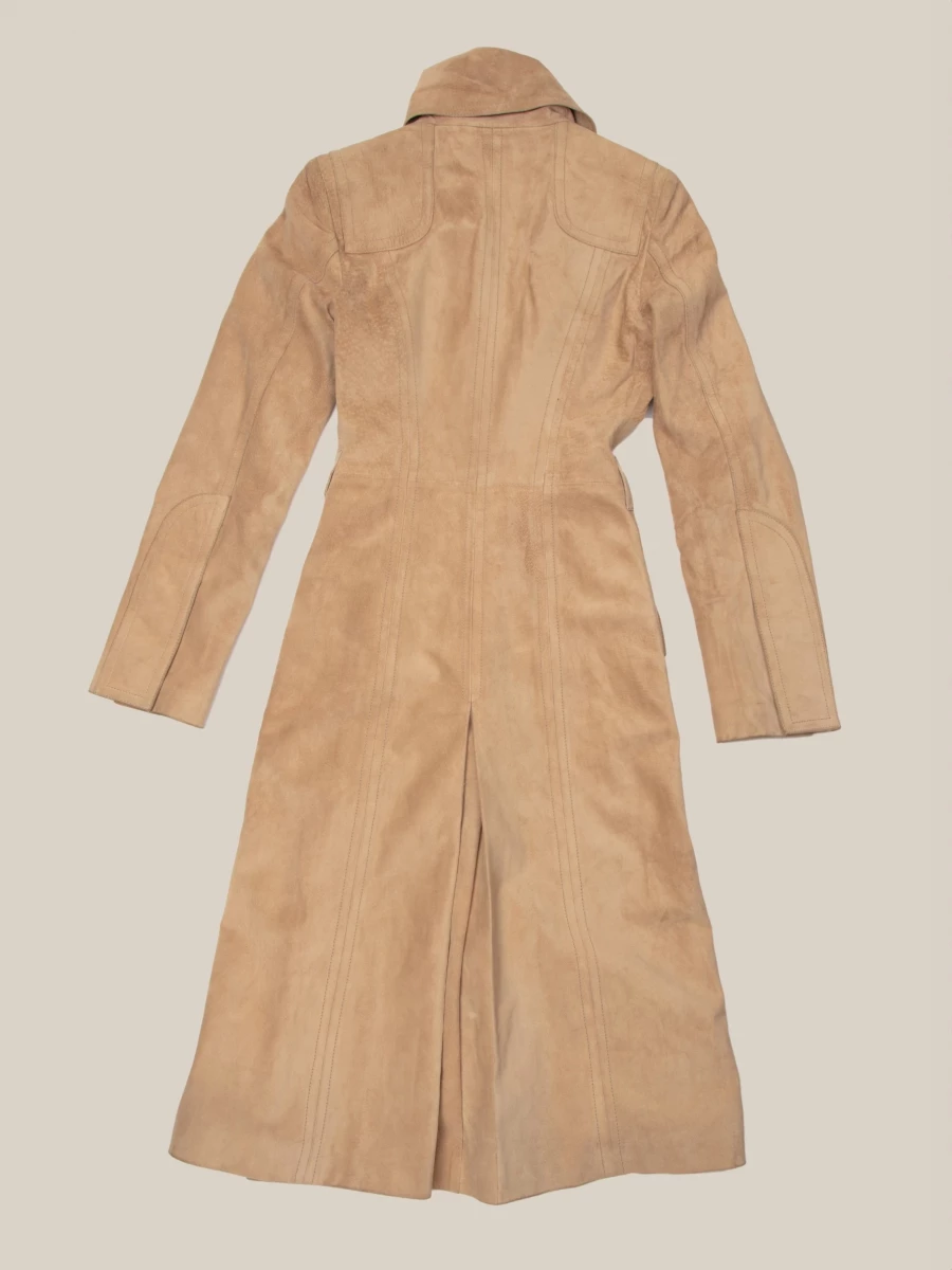 Light Brown Suede Vintage Coat