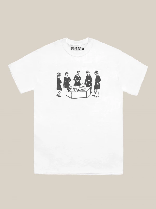 White Printed 'Tangled' T-Shirt