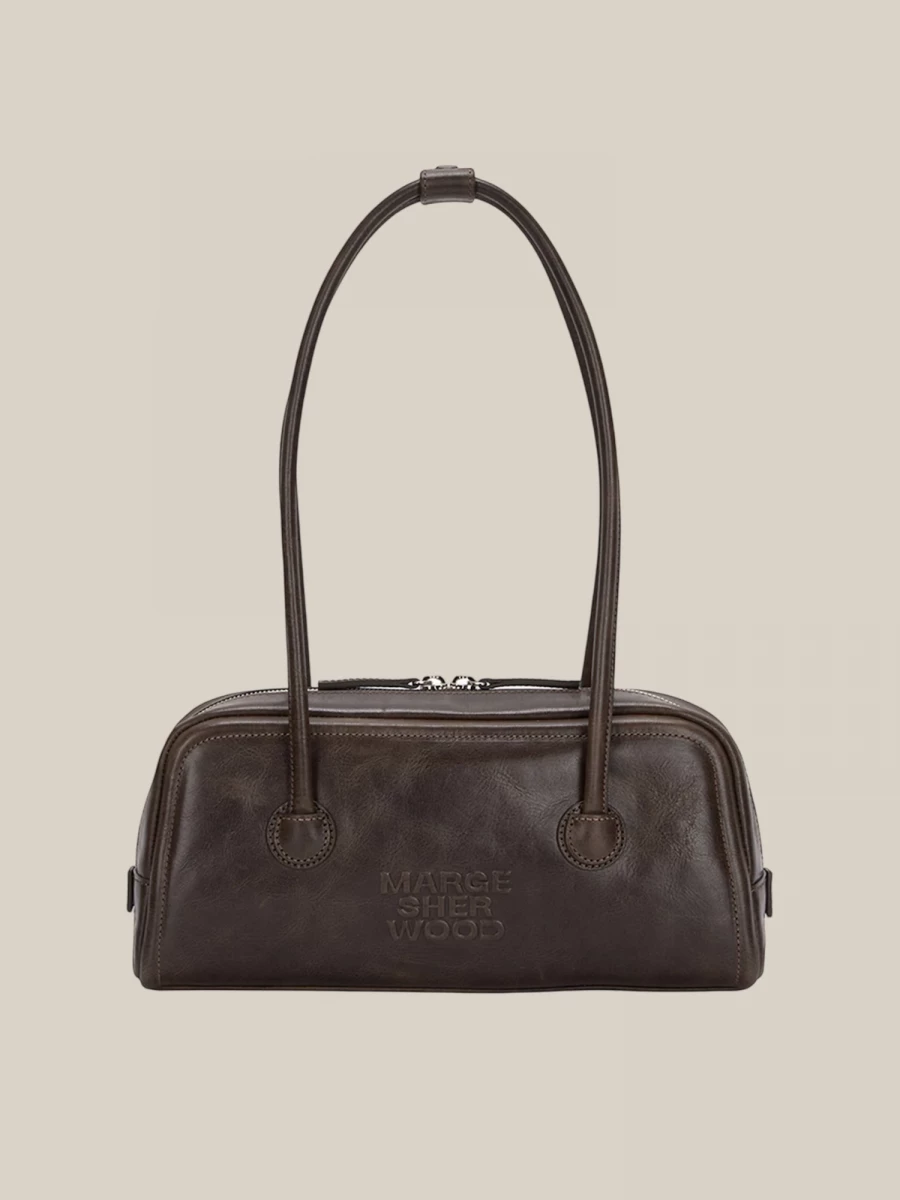 Borsa Marrone 'Soft Baguette' in Pelle di Vitello