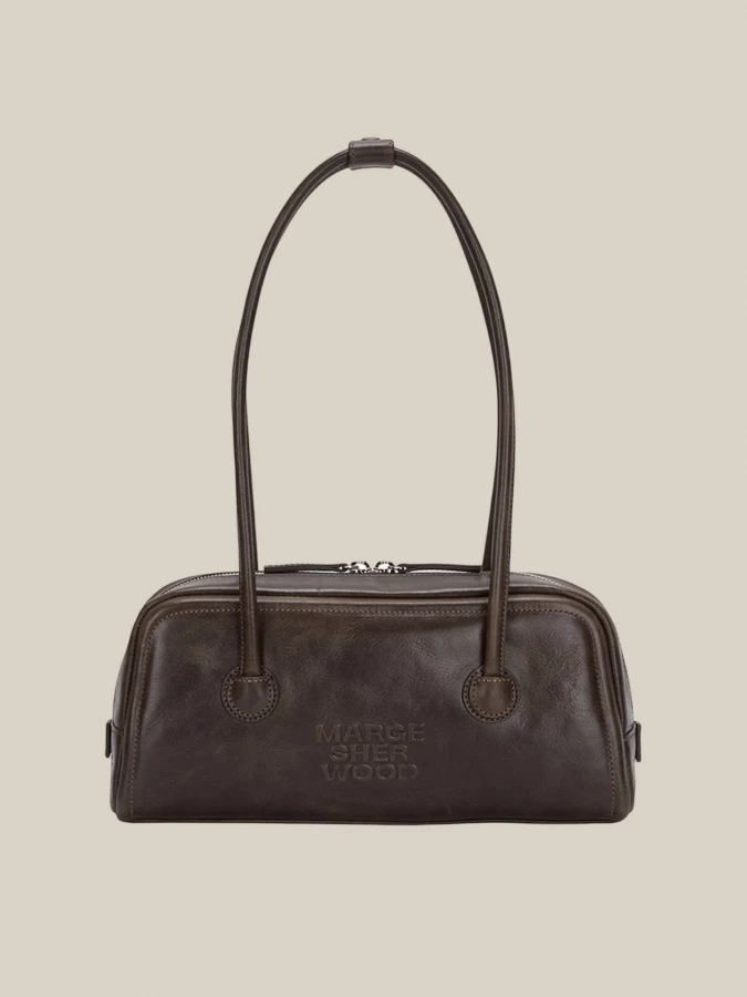 Borsa Marrone 'Soft Baguette' in Pelle di Vitello
