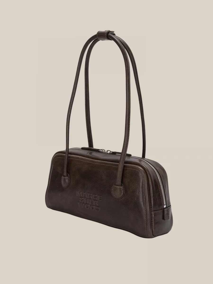 Borsa Marrone 'Soft Baguette' in Pelle di Vitello