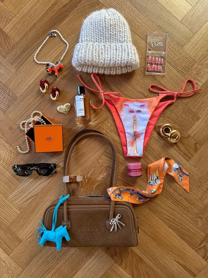 Borsa Marrone 'Soft Baguette' in Pelle Nabuk di Vitello