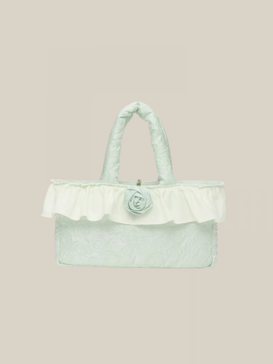 Mint 'Baguette' Quilted Bag