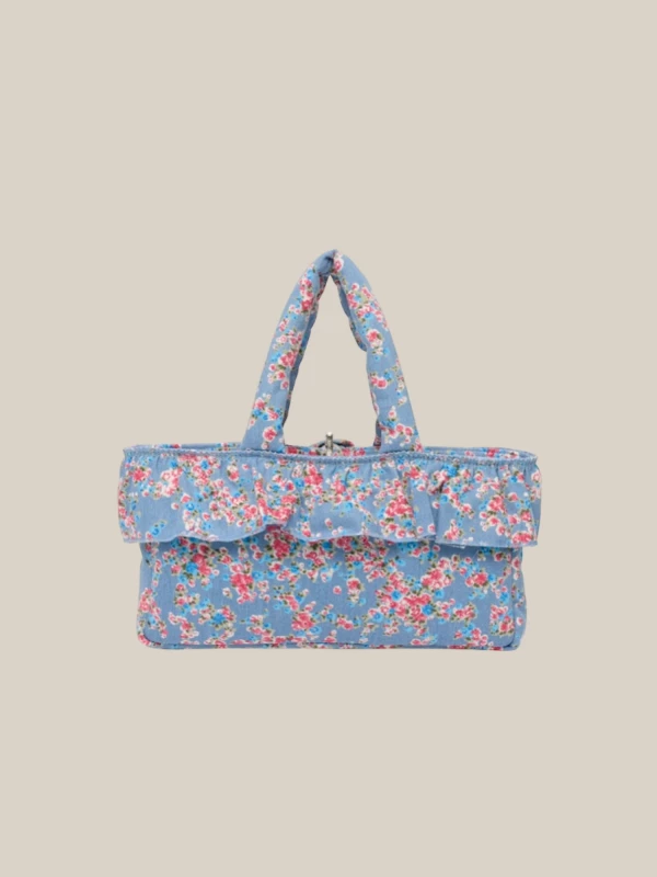 Borsa 'Baguette' Stampa Floreale in Tessuto Trapuntato 2