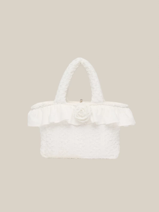 Borsa 'Little' Rossa in Tessuto Trapuntato