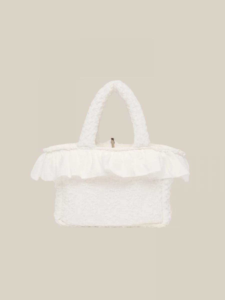 Borsa 'Little' Rossa in Tessuto Trapuntato