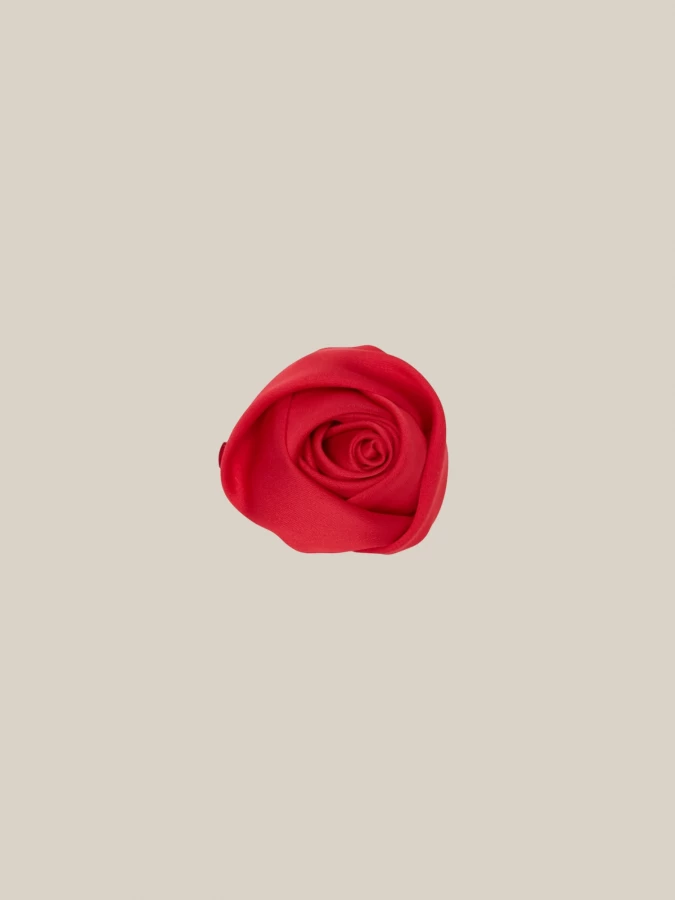 Rosa 'Atelier Rose Pin' Rossa in Tessuto Satinato
