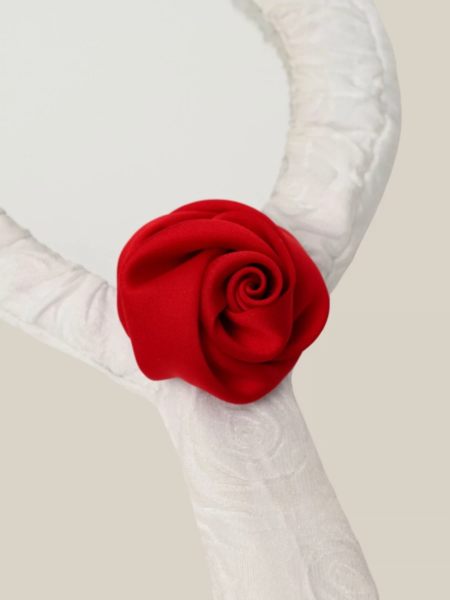 Specchio 'My Antt Mirror Big' Bianco in Tessuto