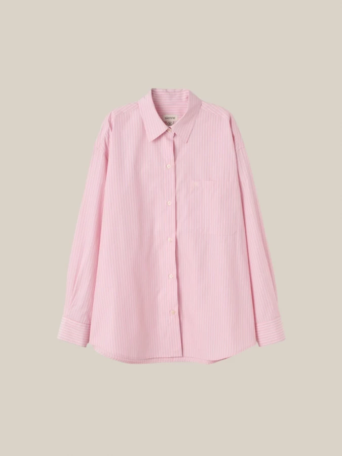 Pink Striped Shirt in Cotton