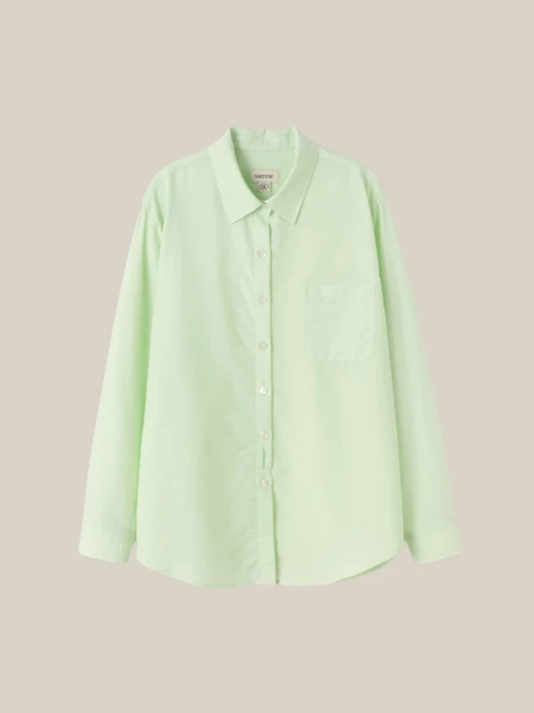 Mint Green Shirt in Cotton