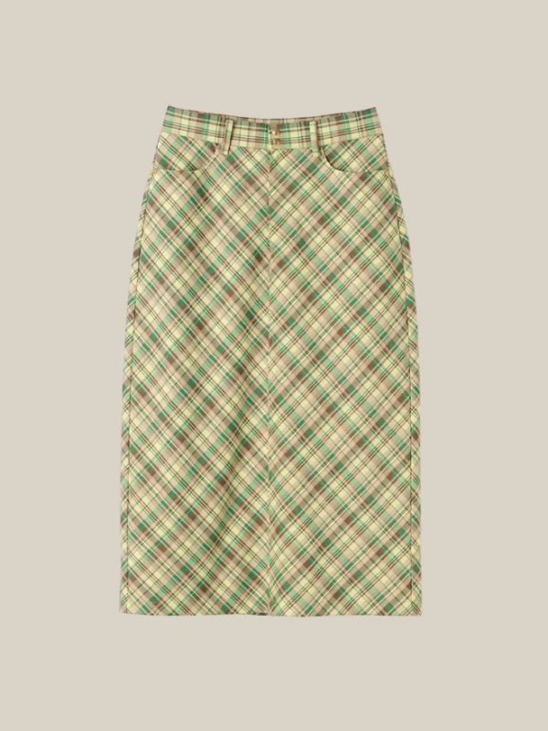 Gonna Midi Multicolore a Quadri