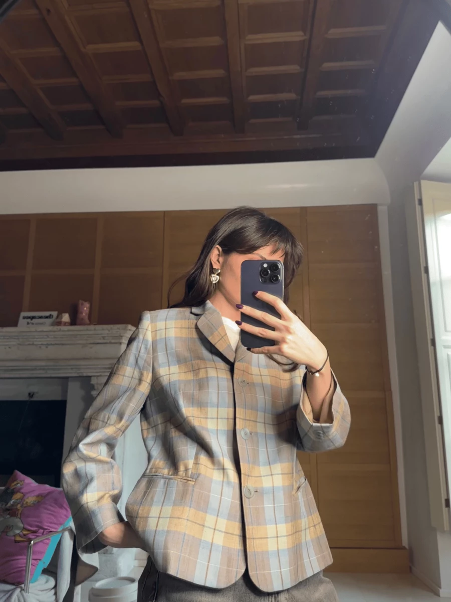 Blazer Vintage a quadri