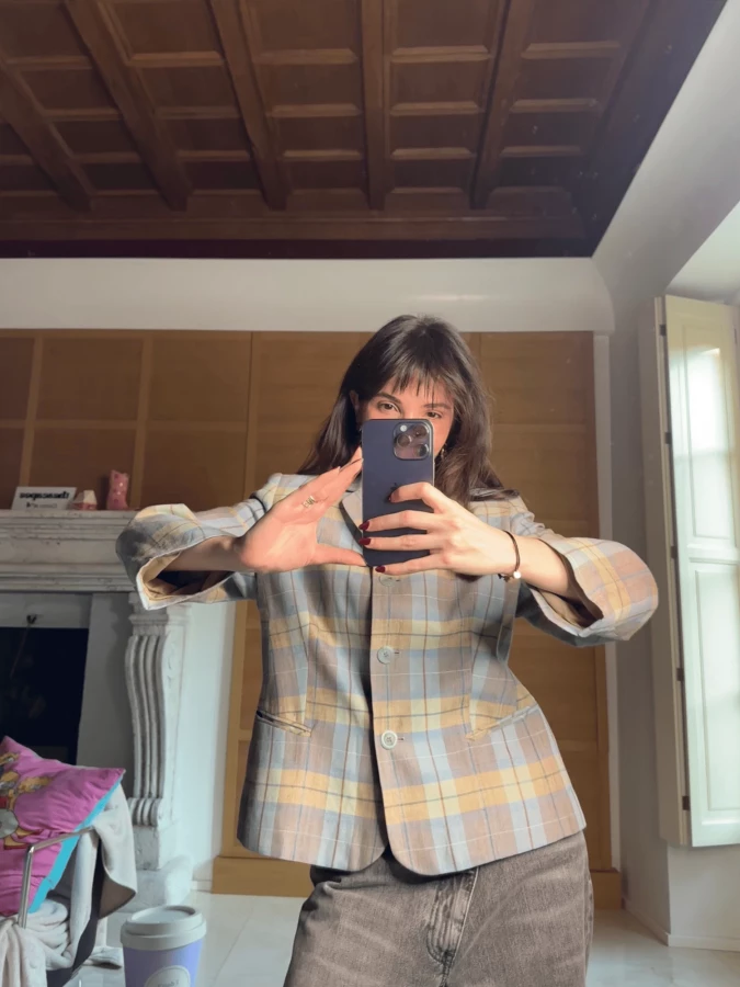 Checked Vintage Blazer