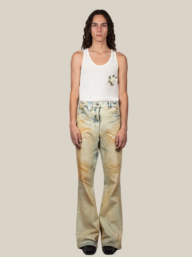 Samy' Jeans in Used Effect Denim