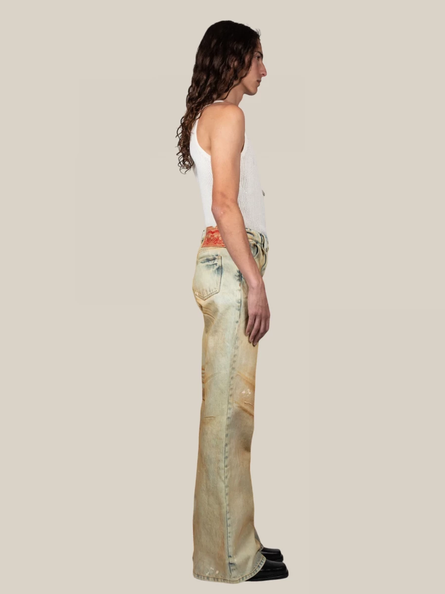 Samy' Jeans in Used Effect Denim