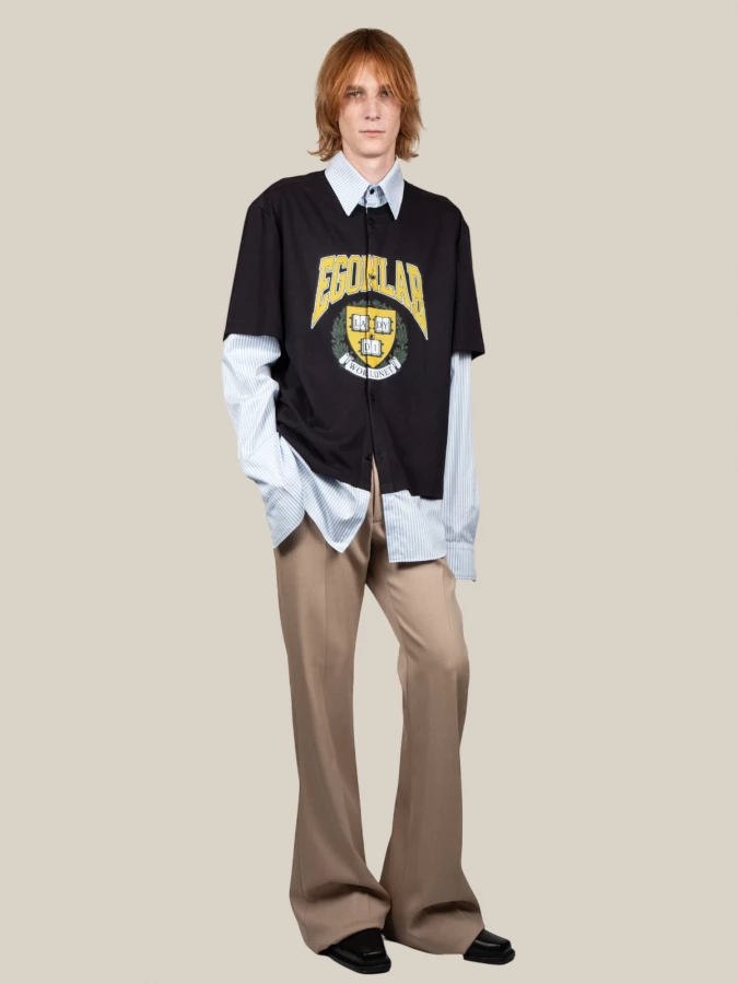 Striped Printed T-Shirt Shirt