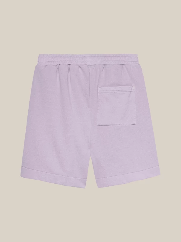 Shorts Lilla 'Classic Logo' in Cotone con Vita Elasticizzata 2