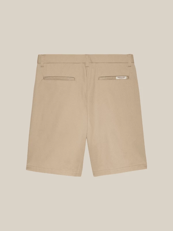 Beige 'Rework' Bermuda Shorts with Front Pences 2
