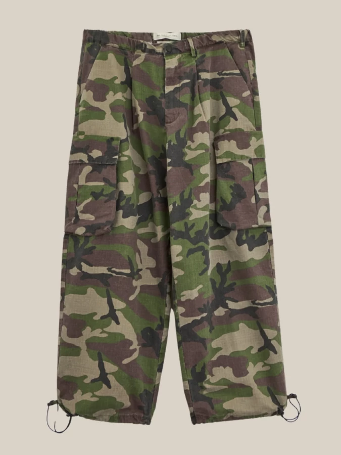 Cargo Pants with Camouflage Print
