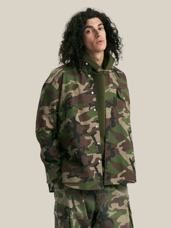 Camicia con Stampa Mimetica 2