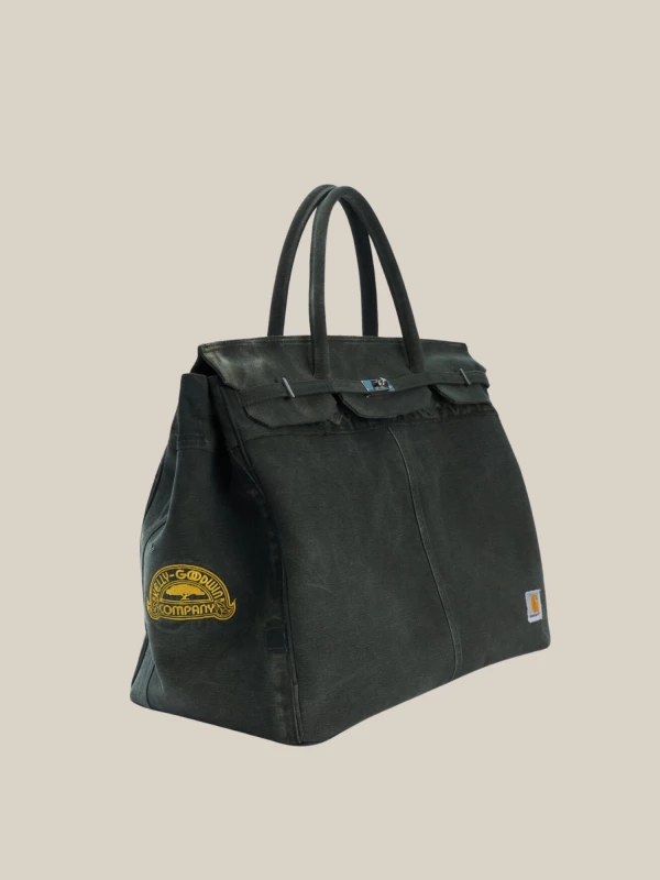 Bag Large Green in Canvas Vintage Carhartt