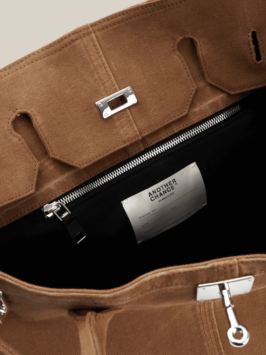 Borsa Media Cammello in Canvas Vintage Carhartt