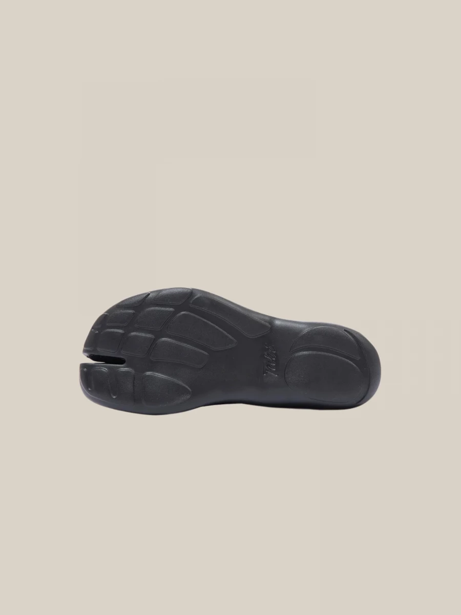 Ballerina Nera Tabi in Maglia Tecnica