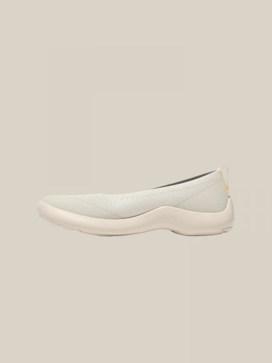 Ivory Tabi Ballerina in Technical Knit