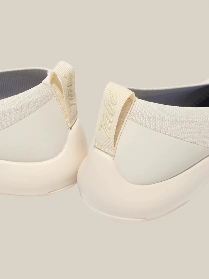 Ivory Tabi Ballerina in Technical Knit