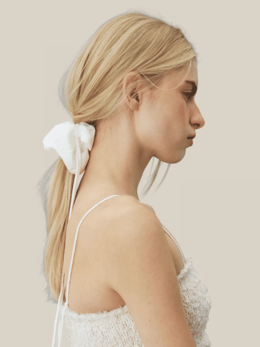 White Lace Scrunchie